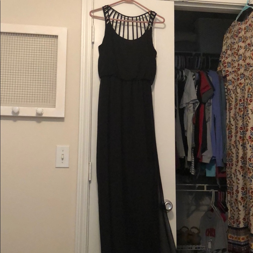 Maxi black dress from Nordstrom